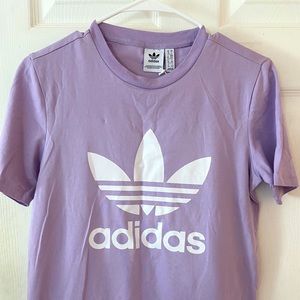 Adidas light purple tee